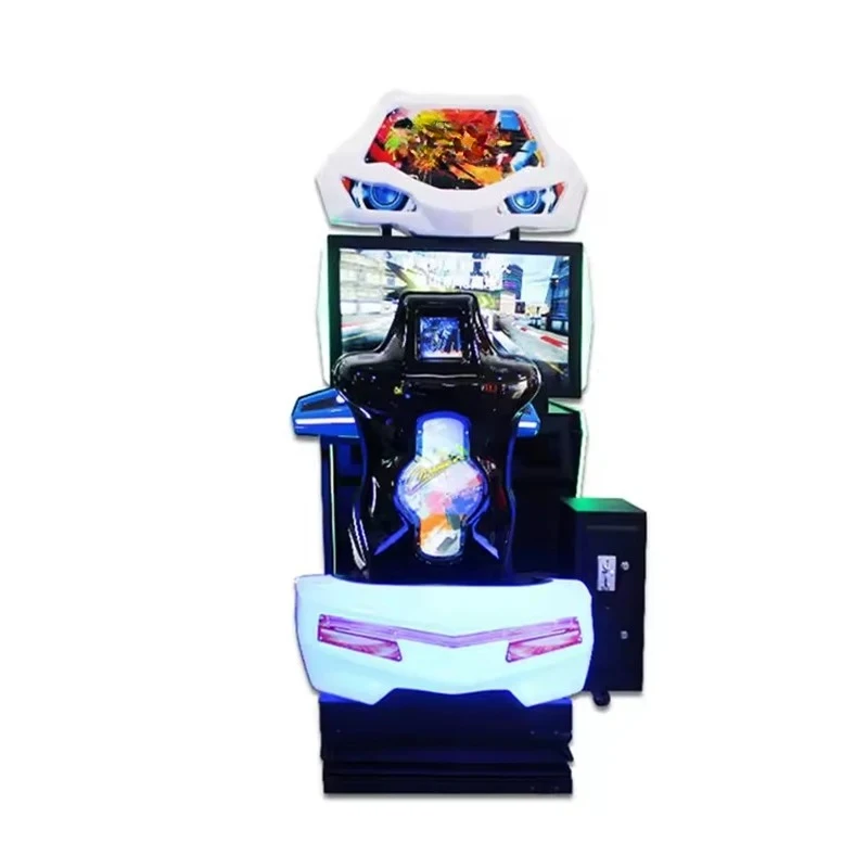 Popular Indoor Coin Operated Car Racing Arcade Game Y006--02 with LCD Monitor Customizable