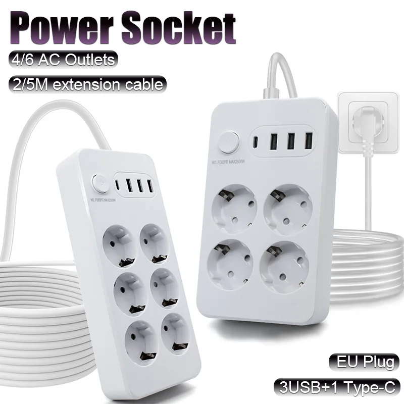 2/5M Extension Cord…