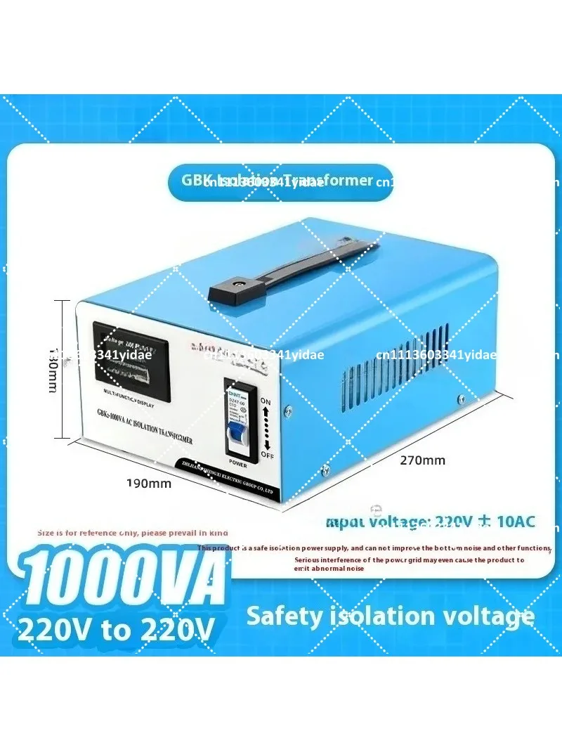 1000VA AC Ring Isolation Transformer Audio Power Converter Anti-Interference 220V to 220V 1000W