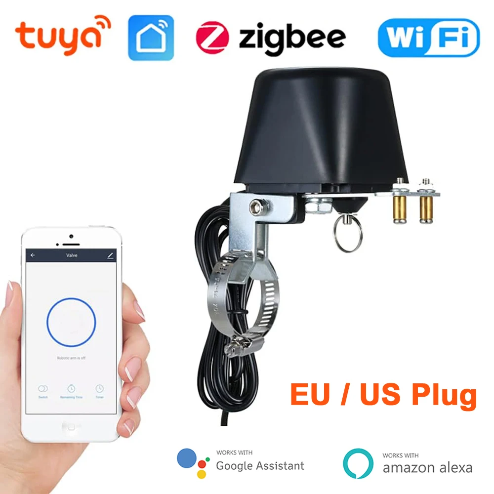 

Умный водяной клапан Tuya Zigbee, Wi-Fi, управление через приложение, голосовое управление, для alexa Google