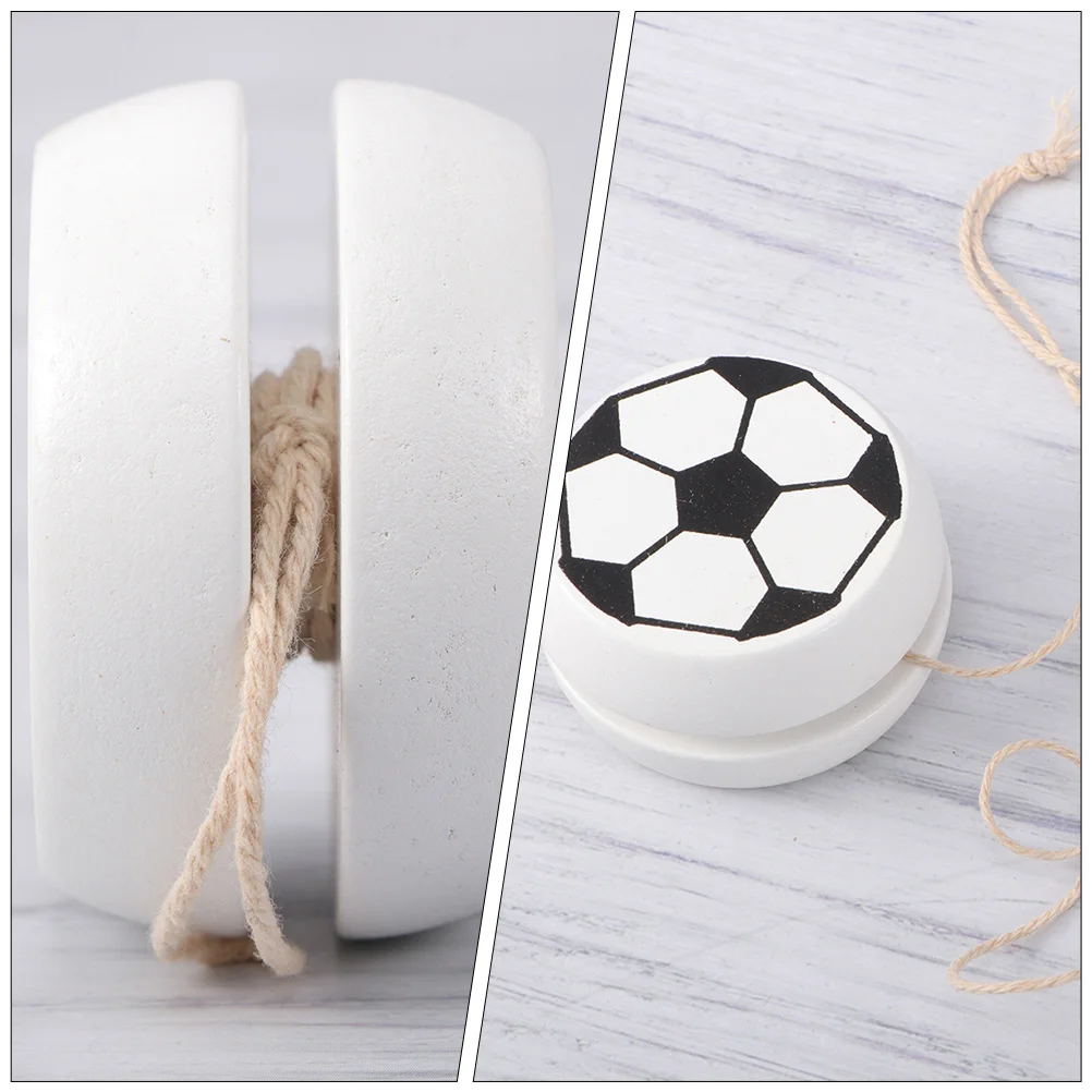 

5pcs Wooden YoYo Colorful Kids Educational Safe Toy Wrist Training Toddler Gift Portable Wood Yo Yo for Children