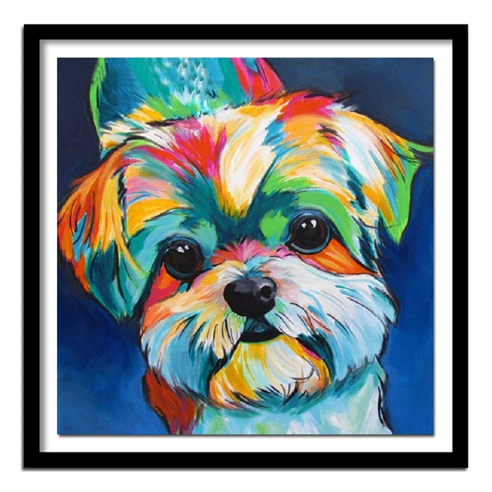 5D Diamond Painting Dog Picture Of Rhinestone Beadwork Diamond Embroidery Animal Sale Full Round Drill Kit Home Decor