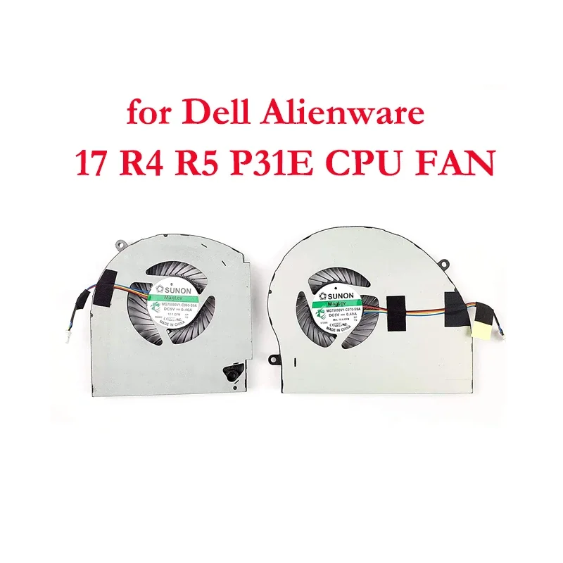 cpu gpu ventilador de refrigeracao compativel para dell alienware 17 r4 17 r5 p31e series jogo portatil 01