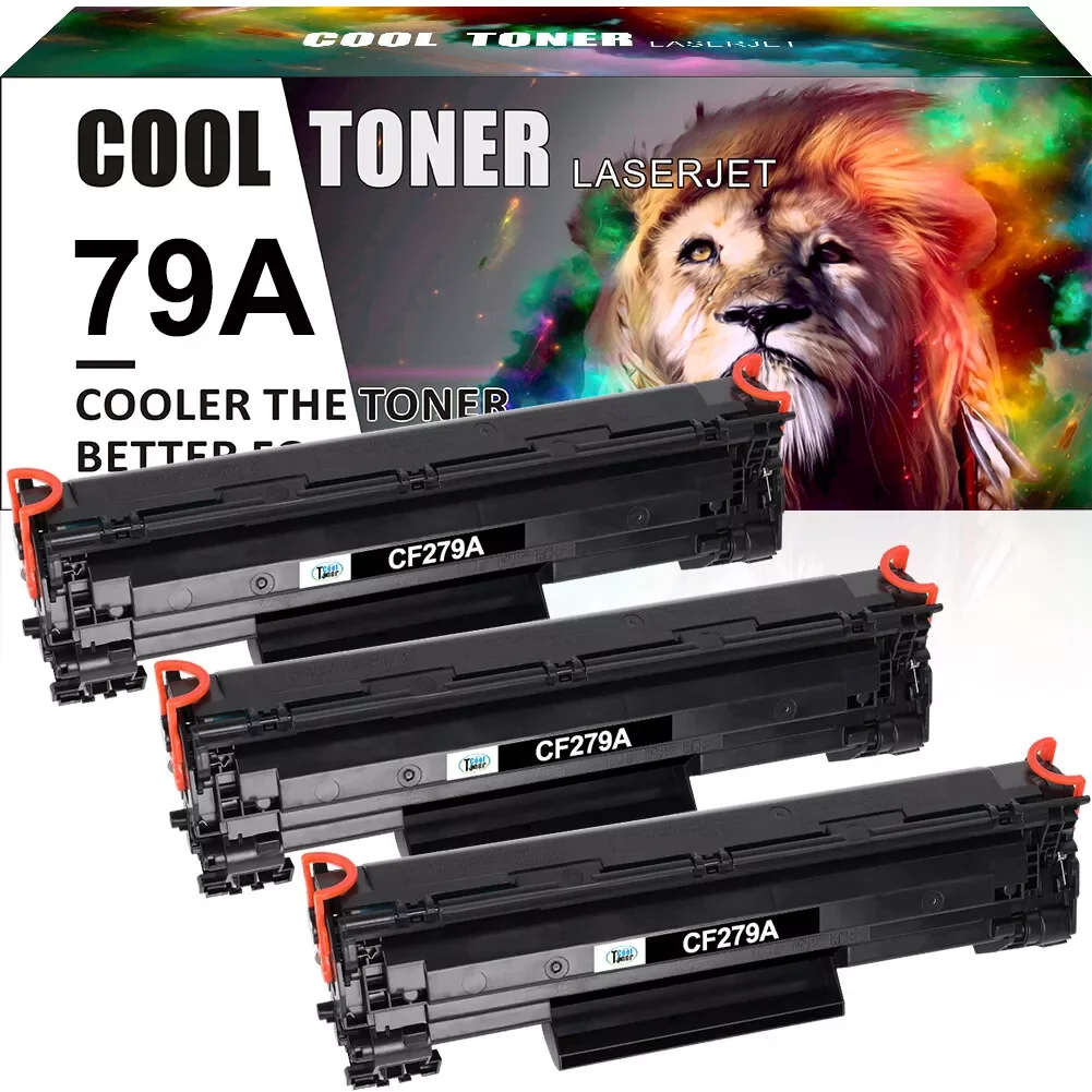 3Pack Black CF279A 79A Toner Cartridge for HP Laser LaserJet Pro MFP M26a M26nw