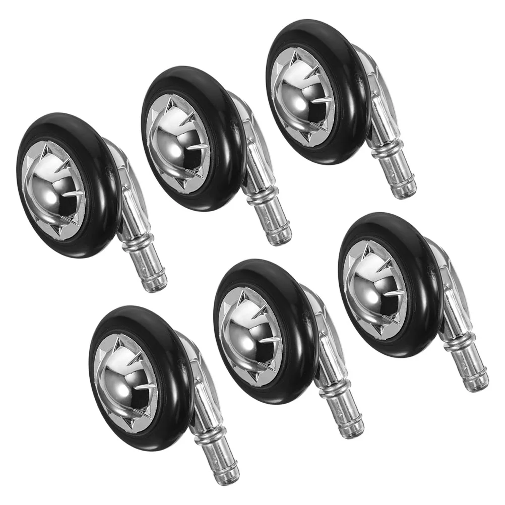 

6 Pcs Office Chair Casters Computer Wheels Replace Replacement Aluminum Alloy for