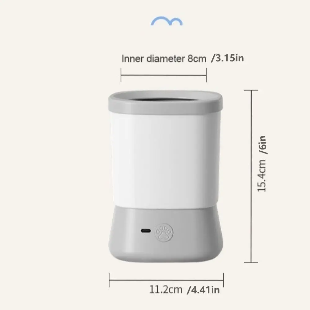 Removable Design Automatic Pet Foot Washer Electric Powered Intelligent Cleaning Electric Paw Cleaner Quick Low Noise