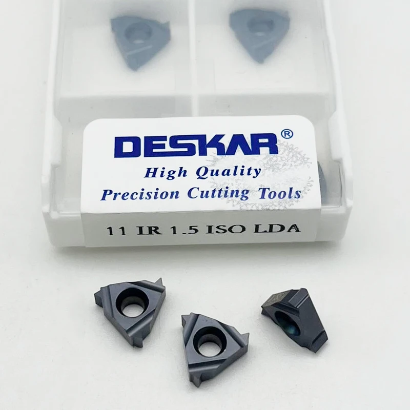 11ER 11IR A60 A55 1.0ISO 1.25ISO 1.5ISO 2.0ISO LDA LDC CNC Lathe Cutter Threading Carbide Inserts For Stainless Steel