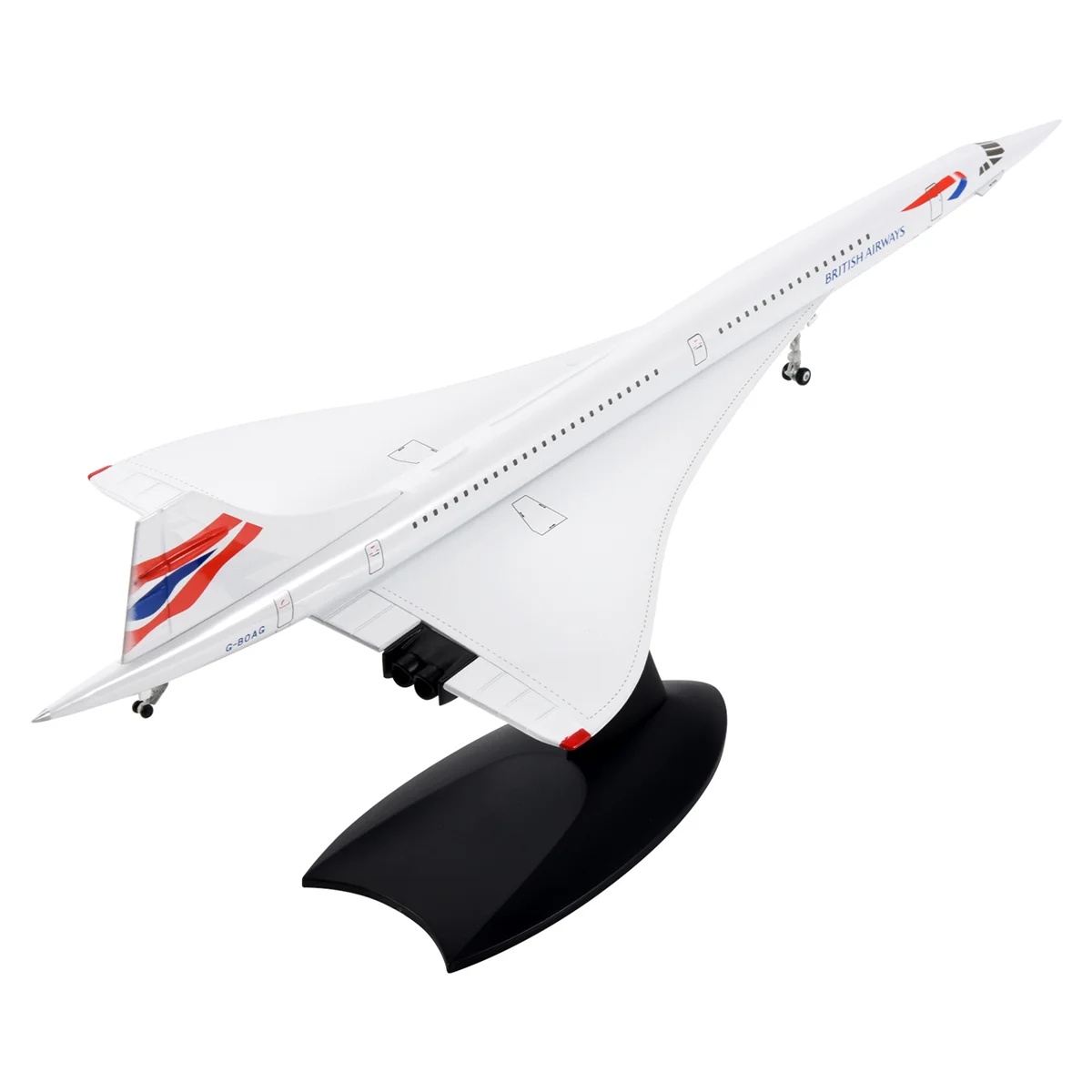 1/200 Concorde Supersonic Passenger Aircraft Air British Airways Model for Static Display Collection