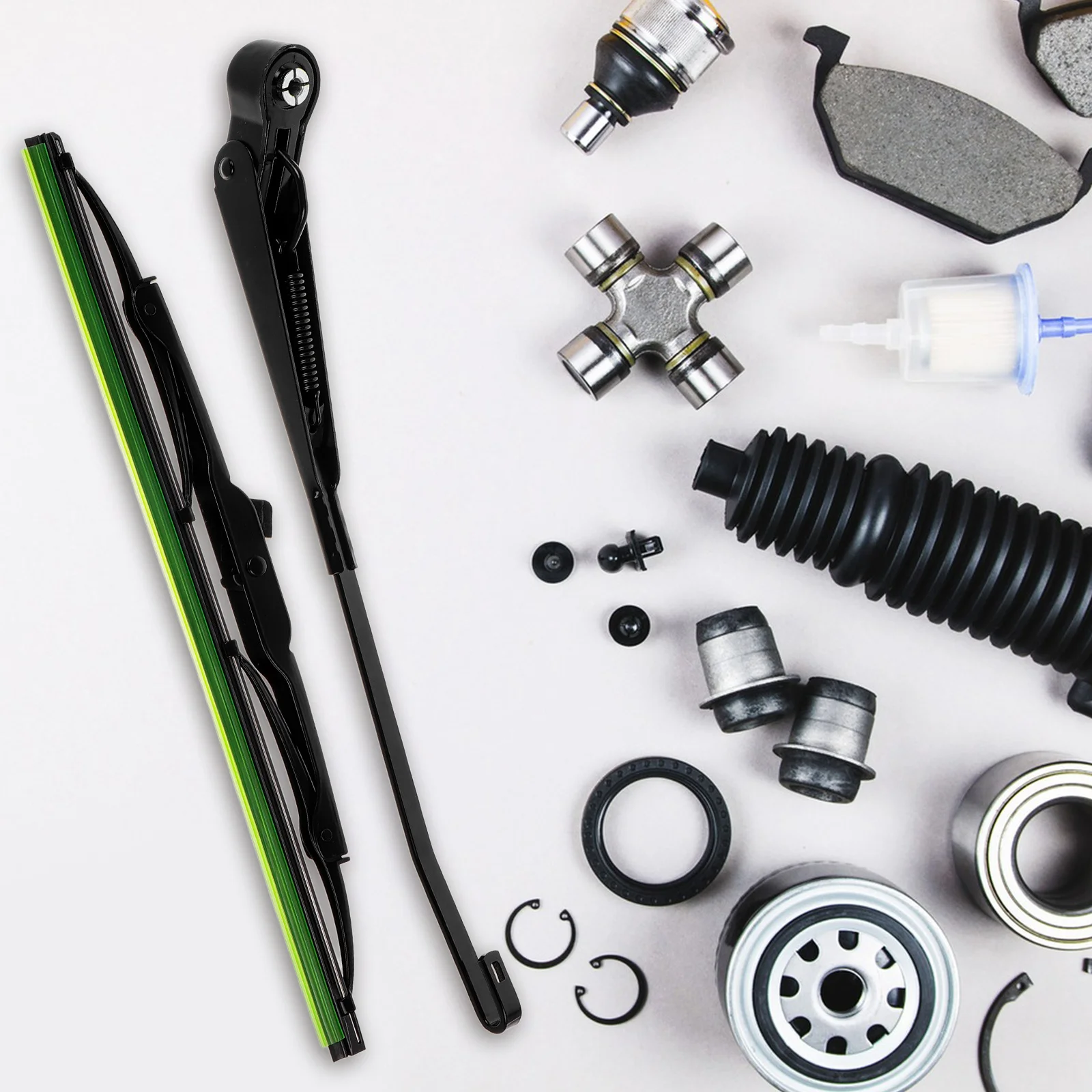 

Windshield Wiper Arm Kit Durable Rubber Front Rear Replacement for Vintage Cars Enhanced Visibility Auto Rain Snow