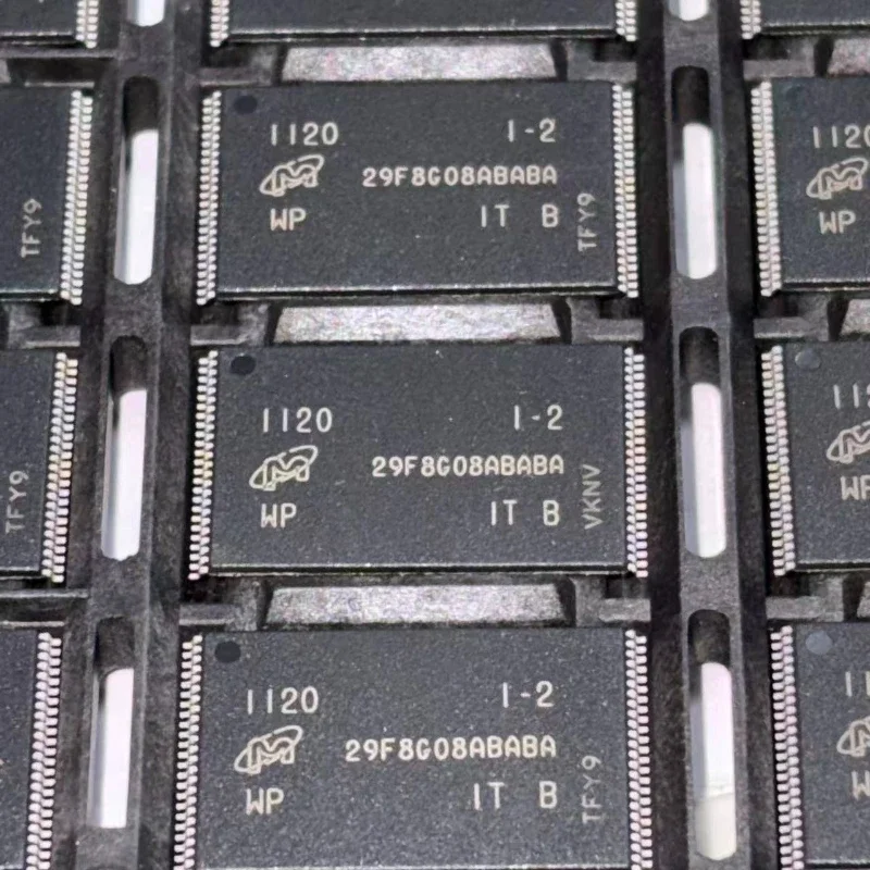 MT29F8G08ABABAWP-IT:B SLC NAND Flash IC, 8Gbit (1G x 8), Parallel Interface, 2.7V-3.6V, -40°C to +85°C, 48-Pin TSOP I, RoHS