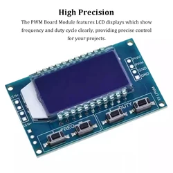 Hz-150KHz Signal Generator Module Adjustable PWM Pulse Frequency Function Generator Duty Cycle TTL LCD Display 5V XY-LPWM