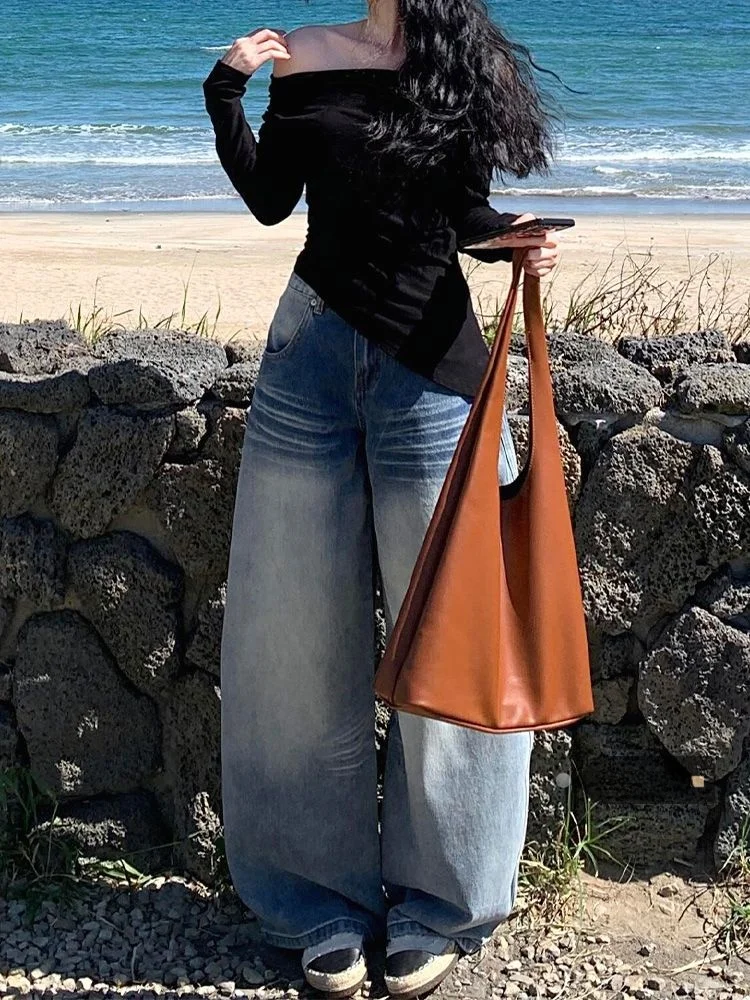 

Light Wash Retro Distressed Straight Leg Jeans Women's Summer 2026 Loose Slimming Hoof Pants High Waist Denim Skinnies