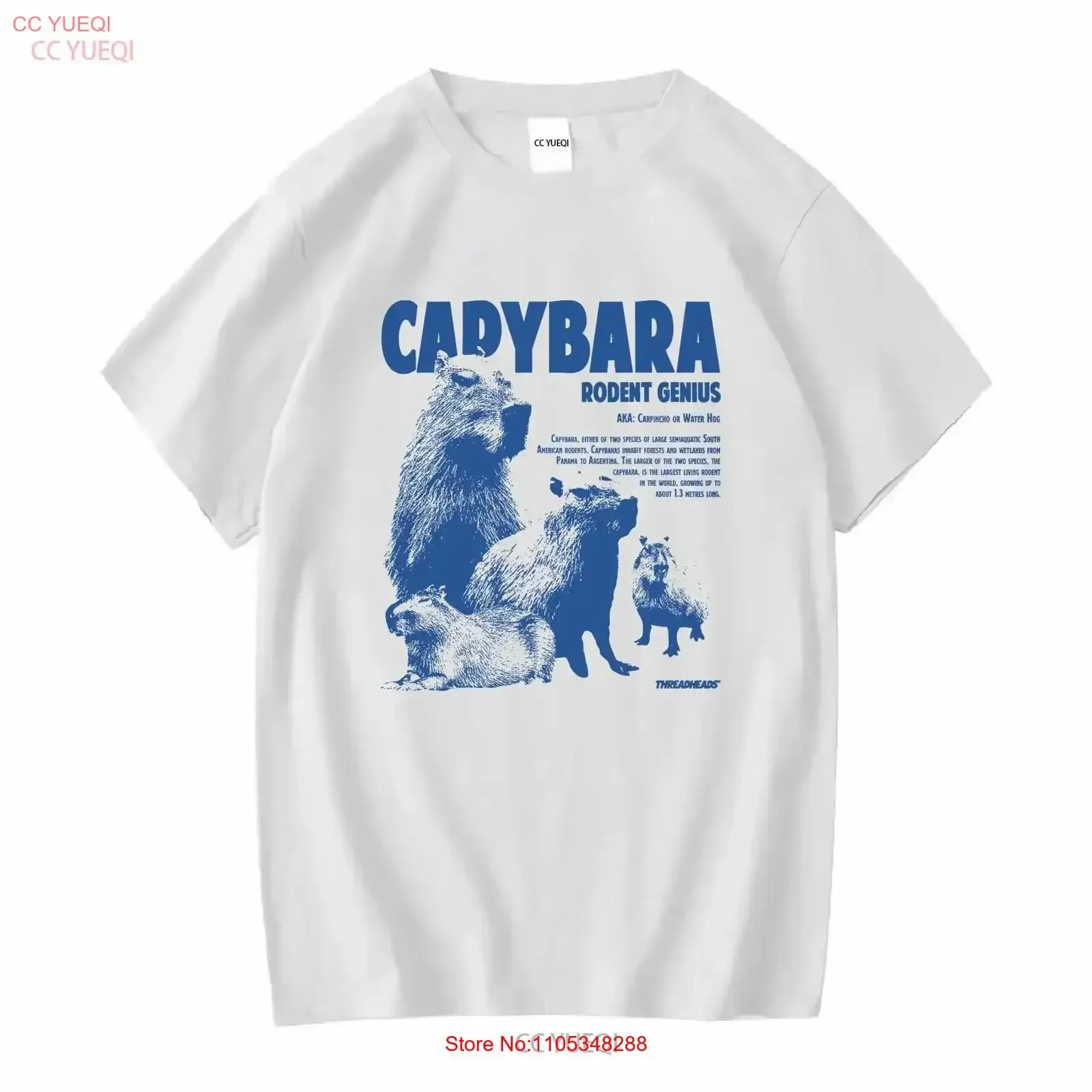 Capybara Rodent Genius T-Shirt im Vintage-Stil, gewaschen, atmungsaktiv, bequem, lässig, weich, dehnbar, für Herren, stilvoll, vielseitig, Vintage