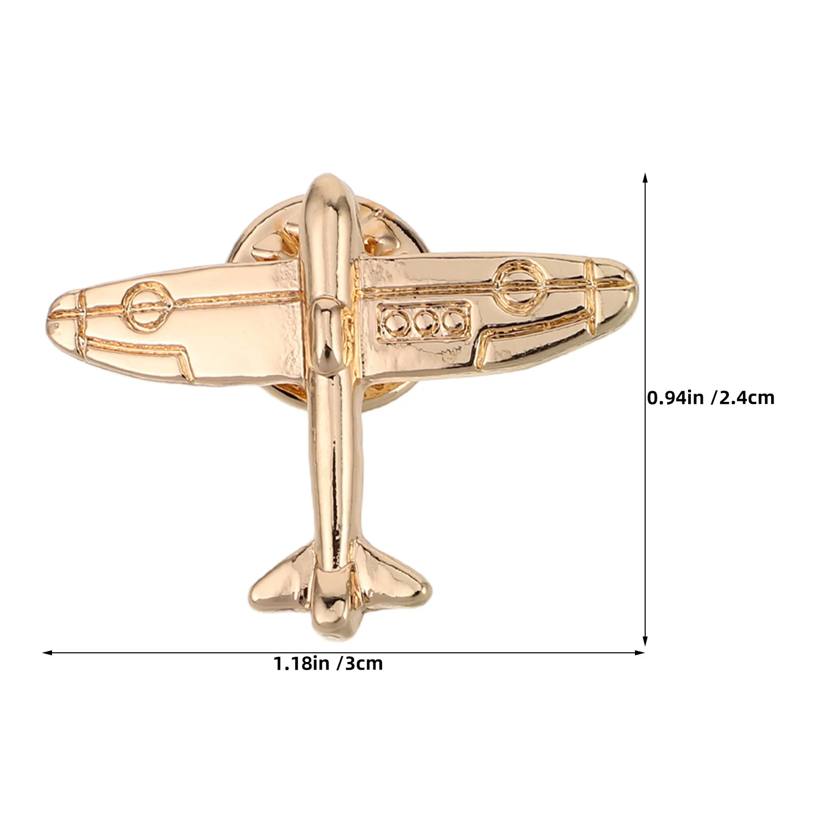 4Pcs Airplane Pin Minimalist Flight Brooch Metal Lapel Pin Travel Souvenir Badge Pilot Accessories Shirt Suit Backpack Hat