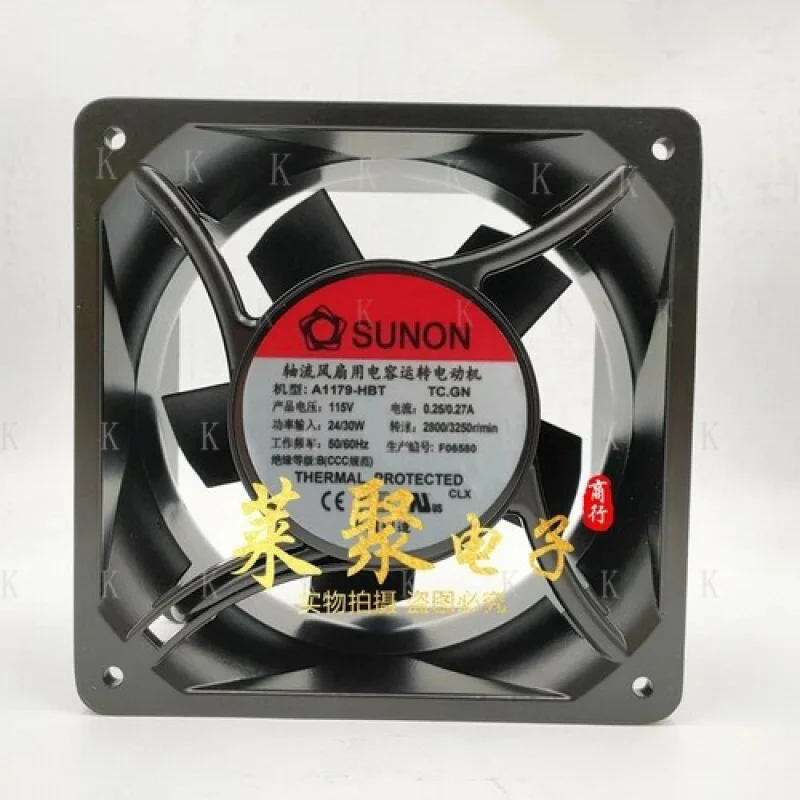 

C ДЛЯ SUNON A1179-HBT TC.GN 115 В 0,25 А/0,27 А 24 Вт/30 Вт 17689 Металлический охлаждающий вентилятор
