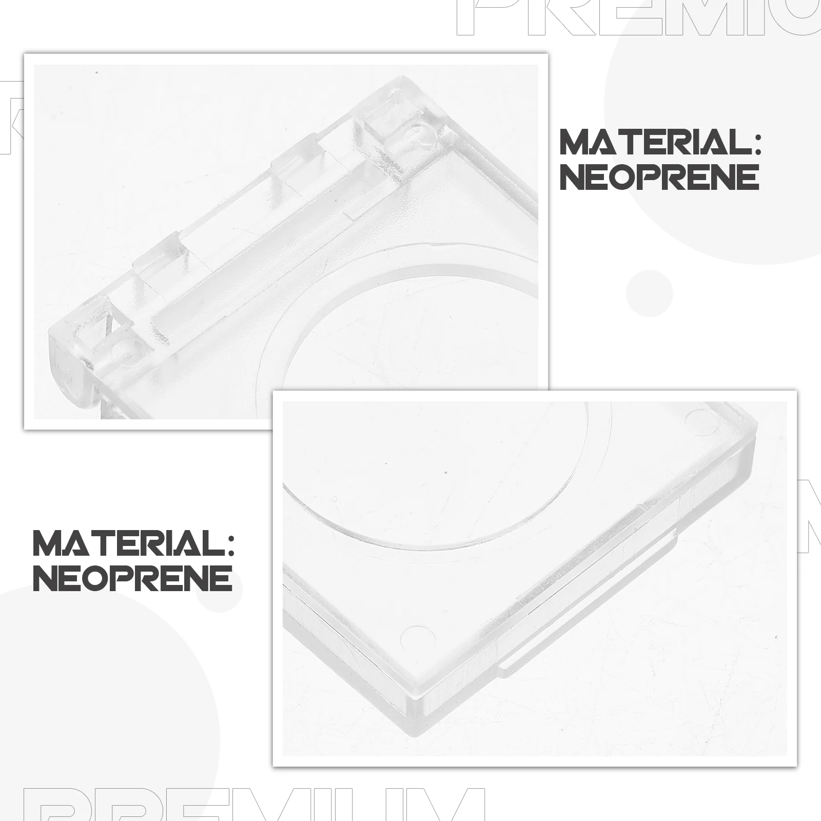 

2Pcs Copy Board Baffle Touch Button Cover Diamond Art Lights Switch Protector Plastic Privacy Security