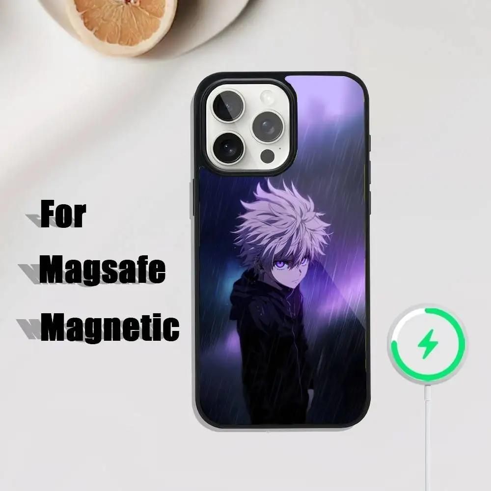 K-Killua Z-Zoldyck telefoonhoesje voor iPhone 17,16,15,14,13,12,11,Pro,Max,Plus,Mini,SE4,E magnetisch Magsafe draadloos opladen