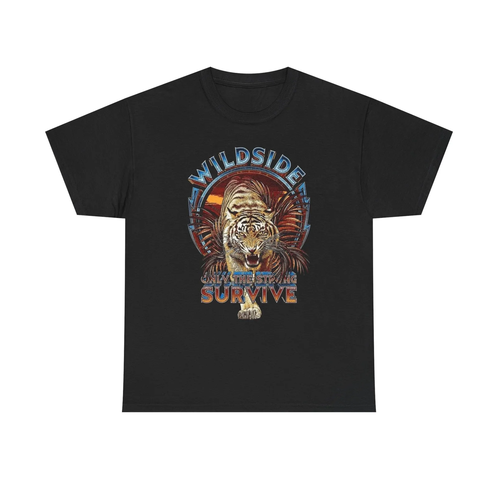 Wild side Tiger Vintage Graphic T-Shirt, Unisex Cotton Shirt