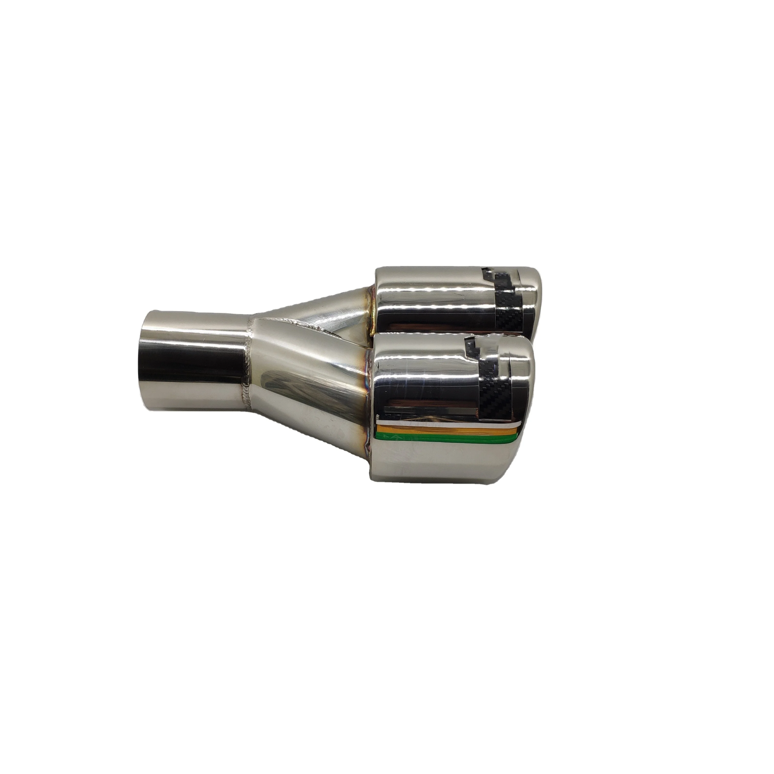 SS304 Y-type polished automobile exhaust pipe tail pipe modification tail section decoration kit for general-purpose automobile