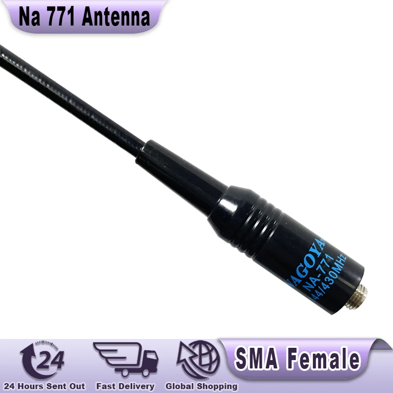 Na771 Antenna Nagoya High Gain Antenna VHF/UHF SMA Female For Quansheng UVK5 UVK58 UVK6 Baofeng DM-1701 Walkie Talkie Ham Radios