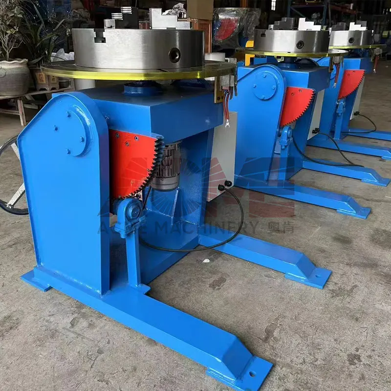 Customizable Rotary Welding Positioner with Turntable VFD Adjusting Speed OEM/ODM Available 1.5 Year Warranty