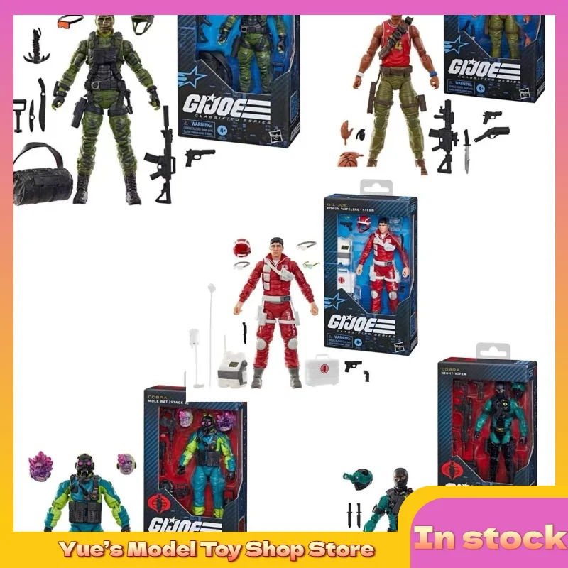 

【В наличии】Фигурка Hasbro Special Forces GIJOE 6 дюймов Lifeline Night Snake Mole Dunk, коллекционная модель, подарок
