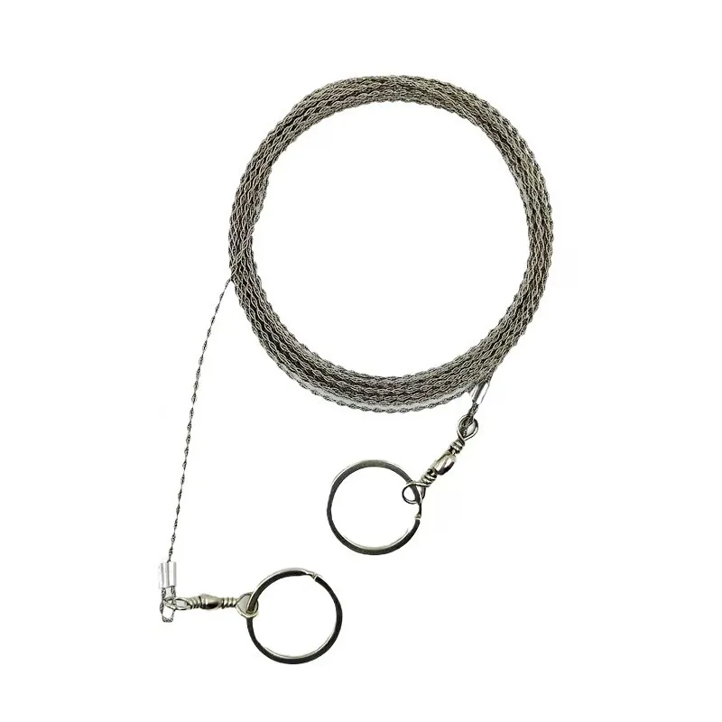 500pcs Field Survival Stainless Wire Saw Hand Chain Cutter Outdoor Emergency Fretsaw Camping Hunting Saws Garden Tool