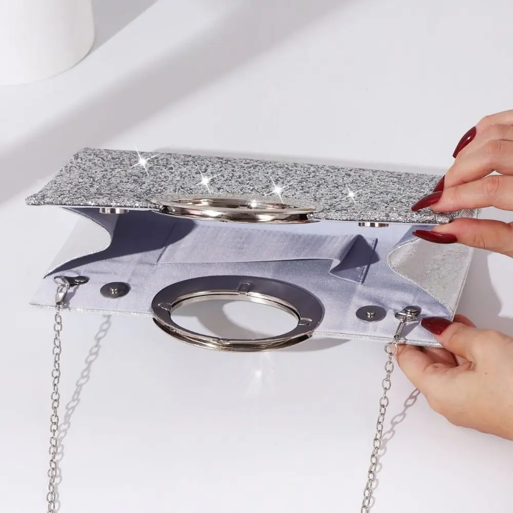 

Glitter Sequin Evening Banquet Bag Wrist Bag Shoulder Bag Ladies Clutch Bag Large Capacity Luxury Party Dinner Bag Wedding