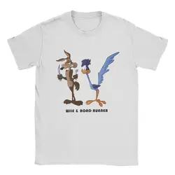 Men's Roadrunners & Wile E Coyoted T Shirts 100% Cotton Clothes Funny Short Sleeve Round Neck Tees Summer T-Shirts