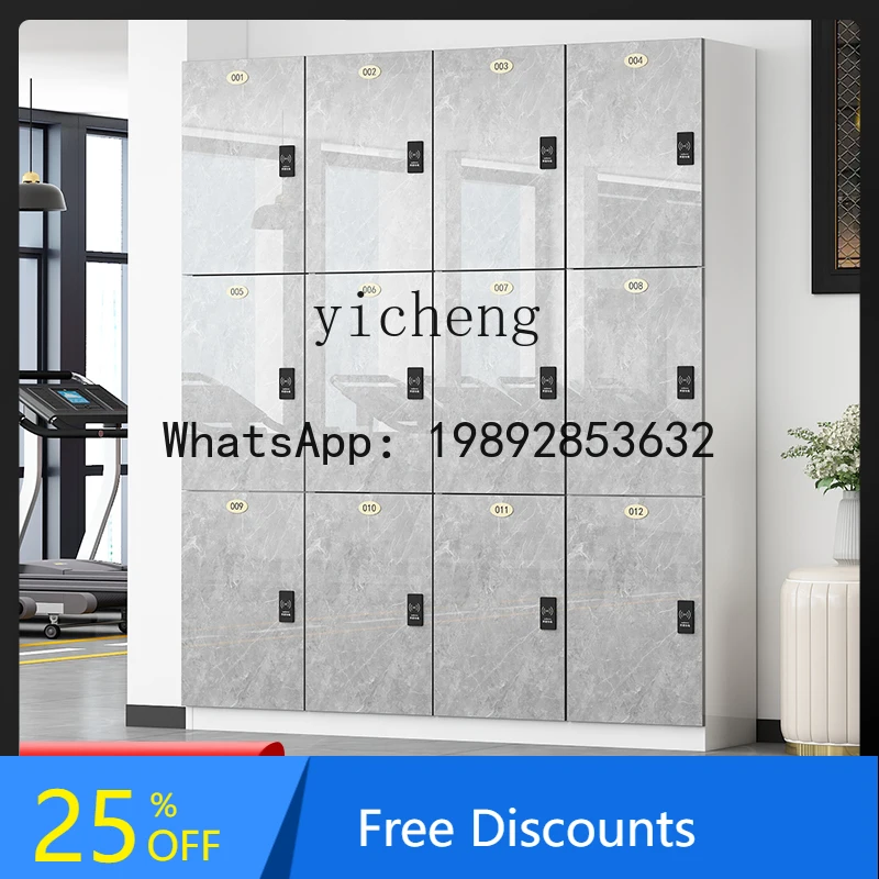 

AA Wooden Locker Bathroom Locker Beauty Salon Deposit Box Yoga Studio with Locker