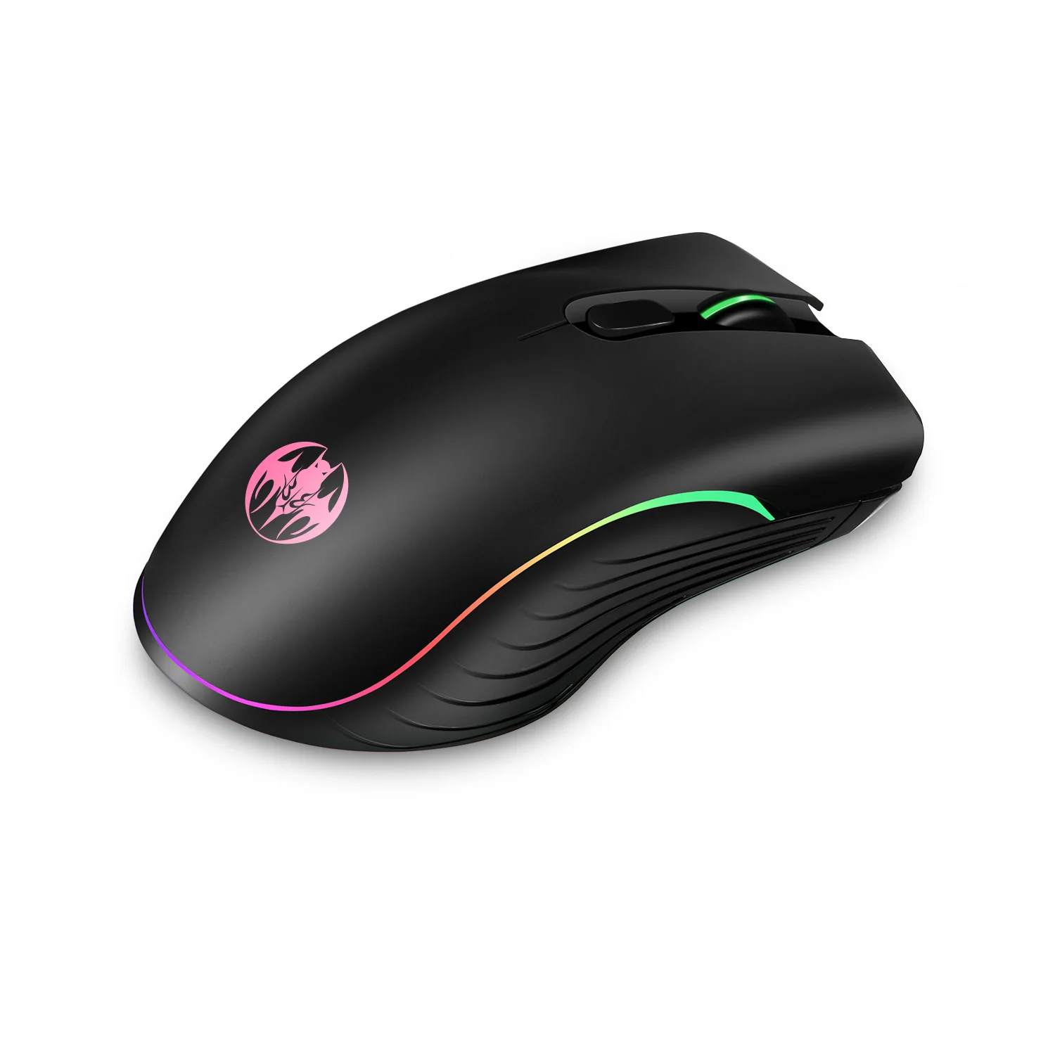 Portable silent Raton inalambrico 2.4G wireless charging mouse colorful luminous gaming mice