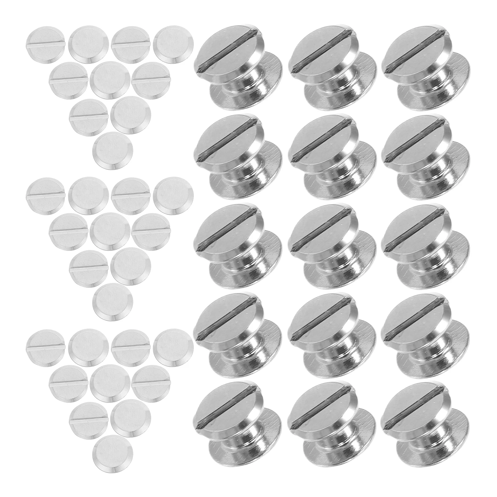 

100 Pcs Mother and Child Rivets Binding Screws Photo Album Stainless Steel Belt