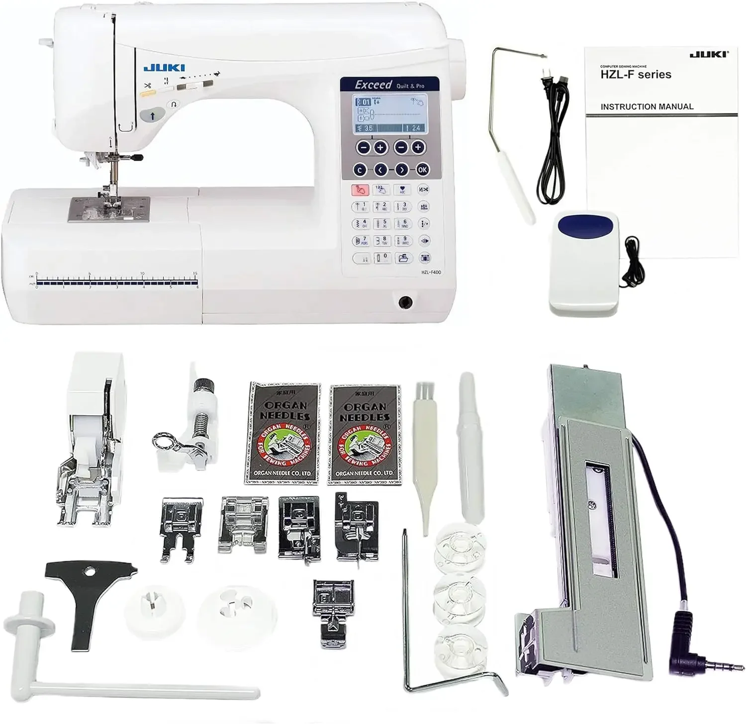 

Juki HZL-F400 Exceed Series Computer Sewing Quilting Machine,White