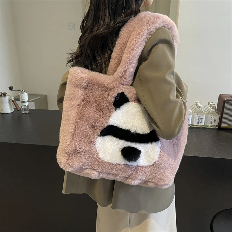 خريف شتاء جديد حقائب كتف القطن تنوعا السببية حقائب اليد النسائية الحيوان يطبع لطيف 2025 رائجة البيع حقائب نسائية