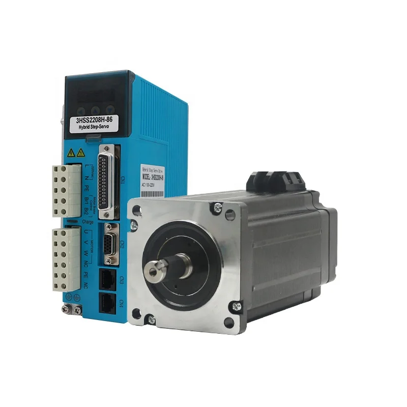 86J12156EC-1000-60+3HSS2208H-86 3 Phase Nema34 175mm 3A Closed Loop Stepper Motor Kit with Encoder