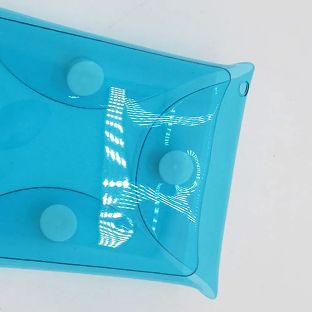 Многофункциональный кошелек для монет из ПВХ, прозрачный с пряжкой, брелок-подвеска, водонепроницаемый квадратный чехол-органайзер