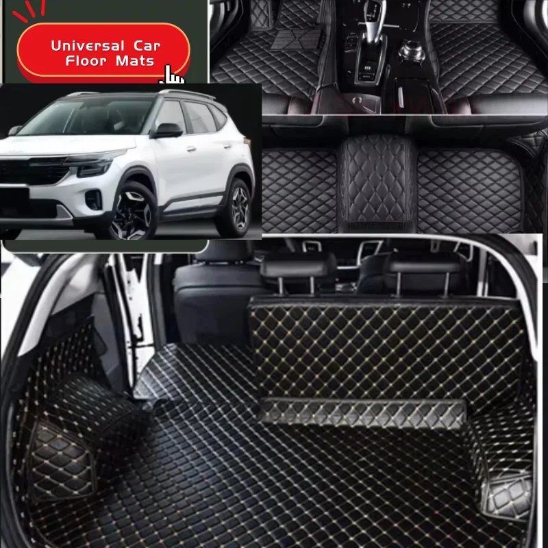 

Car Floor Mats Customized For KIA Seltos 2023 Custom Auto Foot Pads Carpet Cover Car Mat Accessories Universal Car Floor Mats