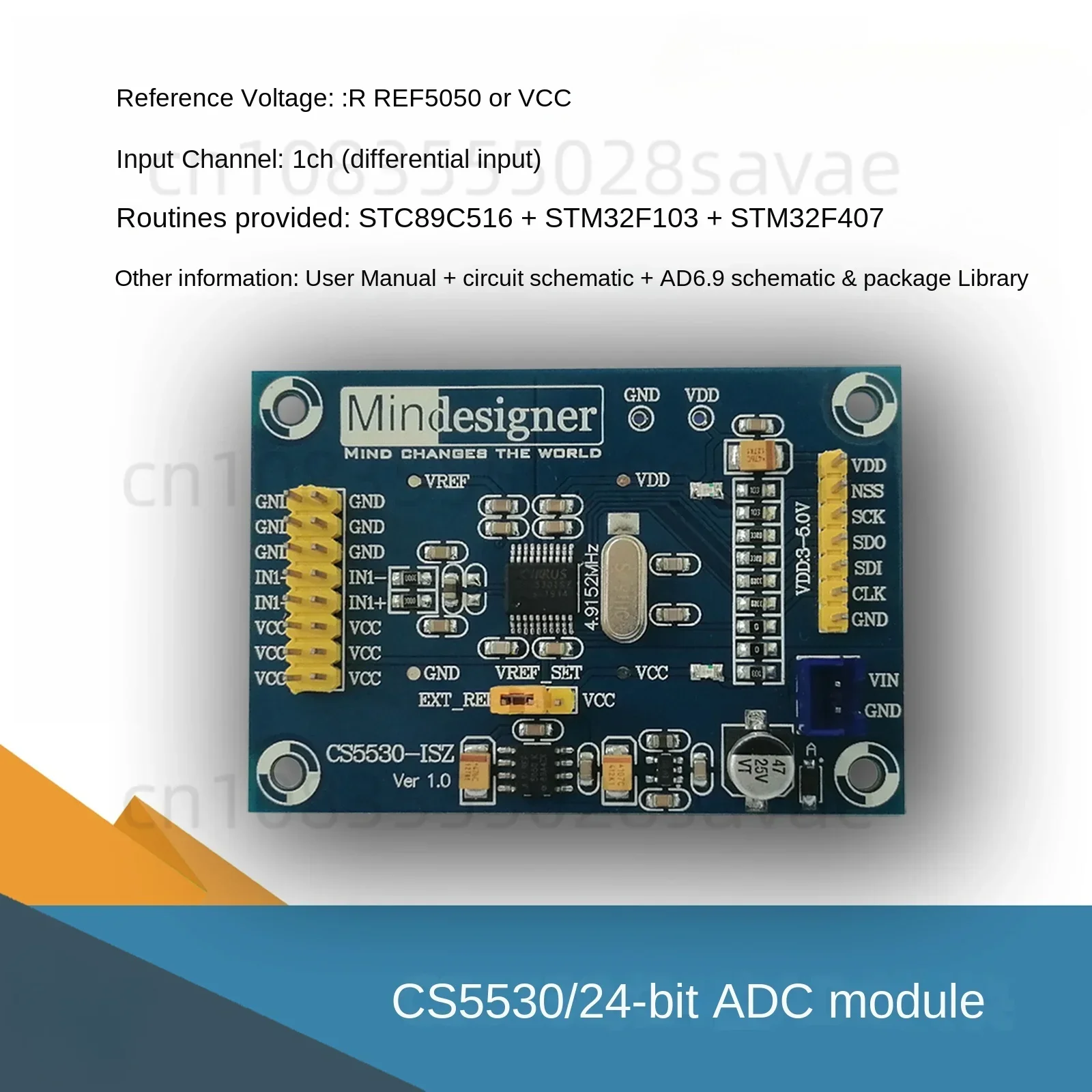 CS5530 module 24 bit ADC module high precision A / D conversion module cs5530isz CS5532