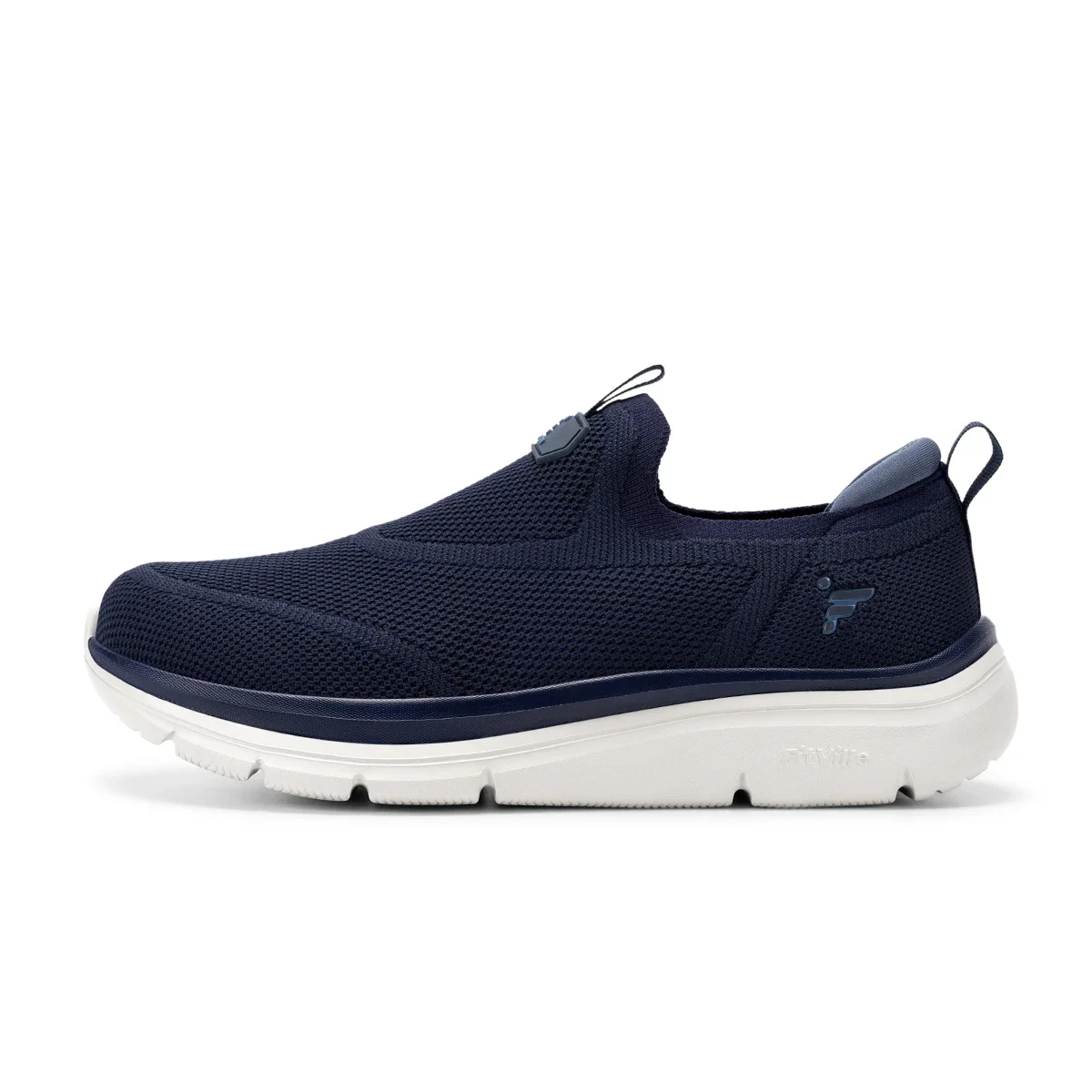 Fitington Herren-Wanderschuhe mit breiter Zehenbox, Slip-On-Freizeitschuhe, bequem, atmungsaktiv, dicke Sohle, Sneaker, Fußgewölbeunterstützung, für breite Füße – Detail 13
