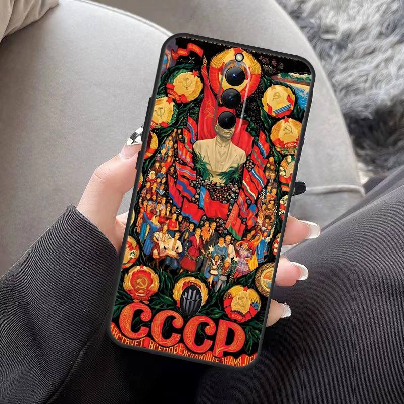 الاتحاد السوفياتي الاتحاد السوفياتي CCCP العلم الحال بالنسبة ZTE النوبة الأحمر ماجيك 11 10 9 8 8S 9S 10S Pro Plus 5G 6R 6 7 6S 7S Pro 10 غطاء الهواء