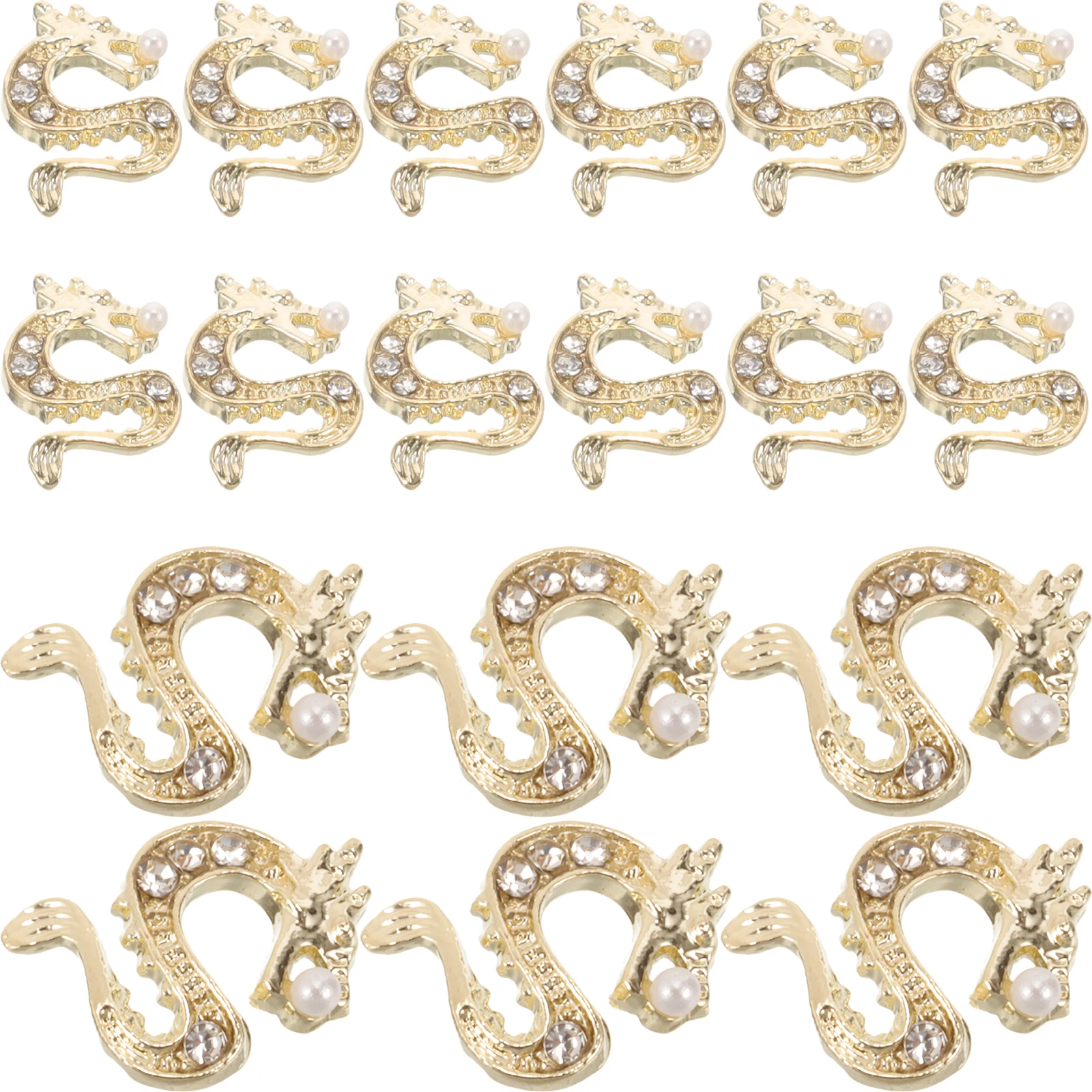 

50Pcs Dragon Nail Art Rhinestone Manicure Decorations Charms for Manicure naments Fake Nails Women DIY Gems Set X1323