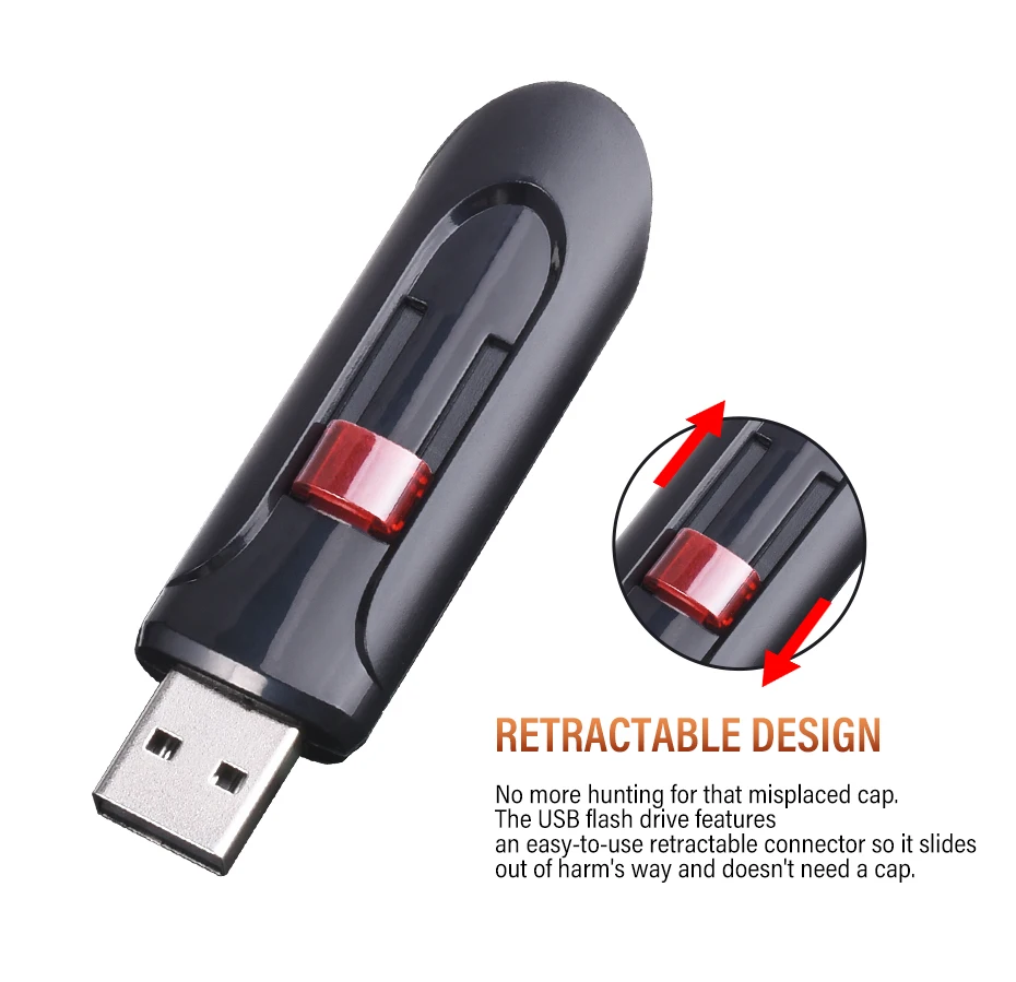 Hochleistungs-USB-Sticks 2.0 128GB 64GB Schwarz Gratis Schlüsselanhänger Pen Drive 32GB Speicherstick Mini Geschäftsgeschenk – Detail 2