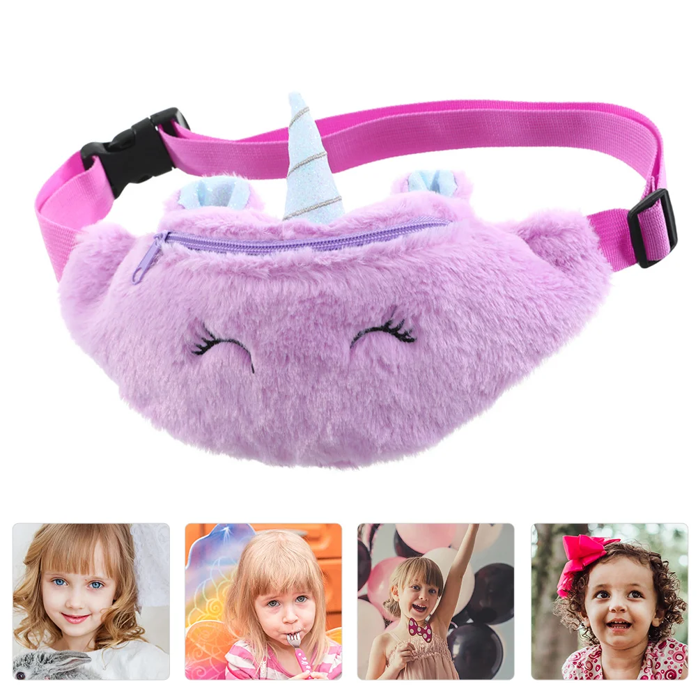 

Chest Bag Unicorn Fanny Pack Baby Boy Little Girl Purse Plush Children Cross Body