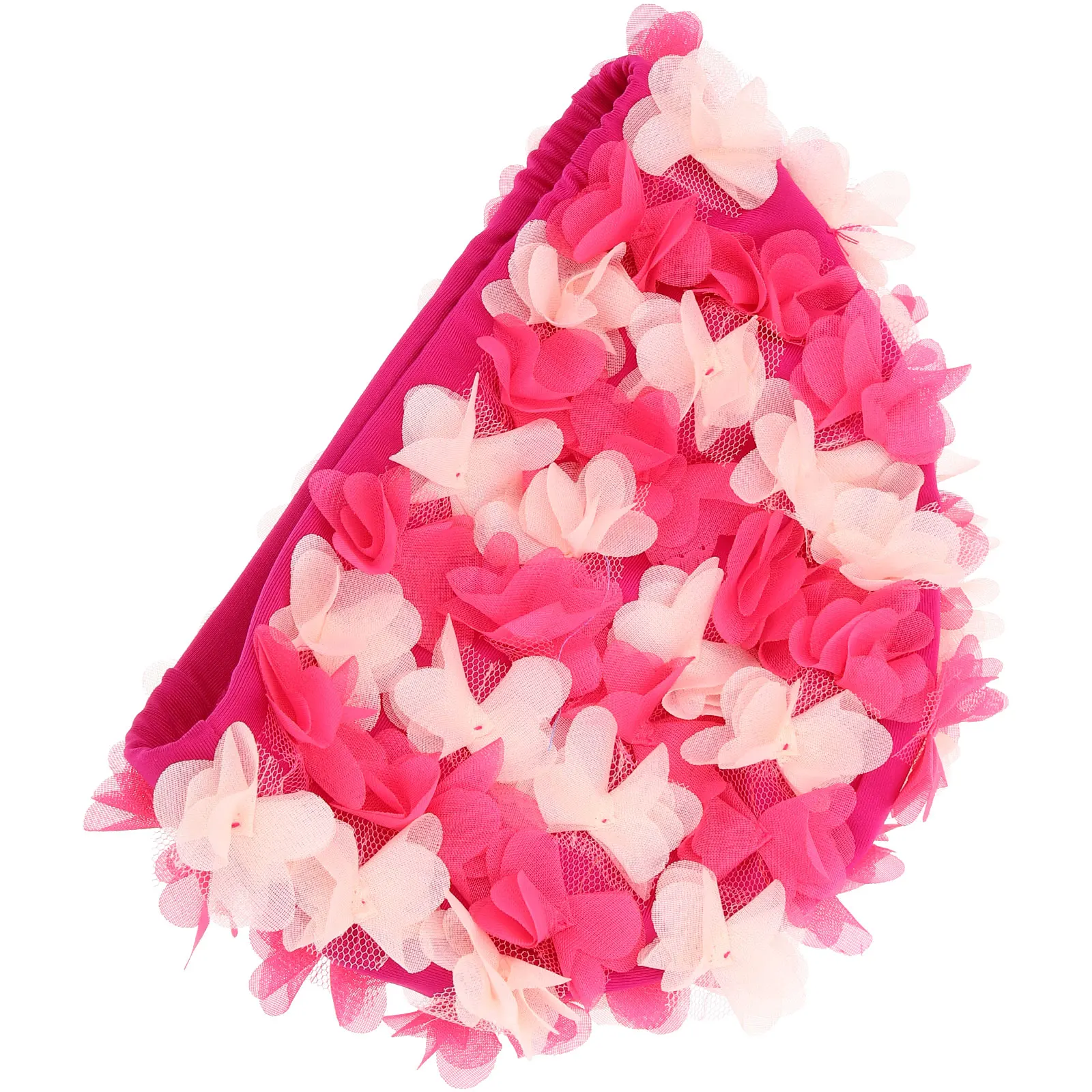 

Breathable Retro Flower Shower Cap Baby Women Nylon Swimming Decorative Bath Hat