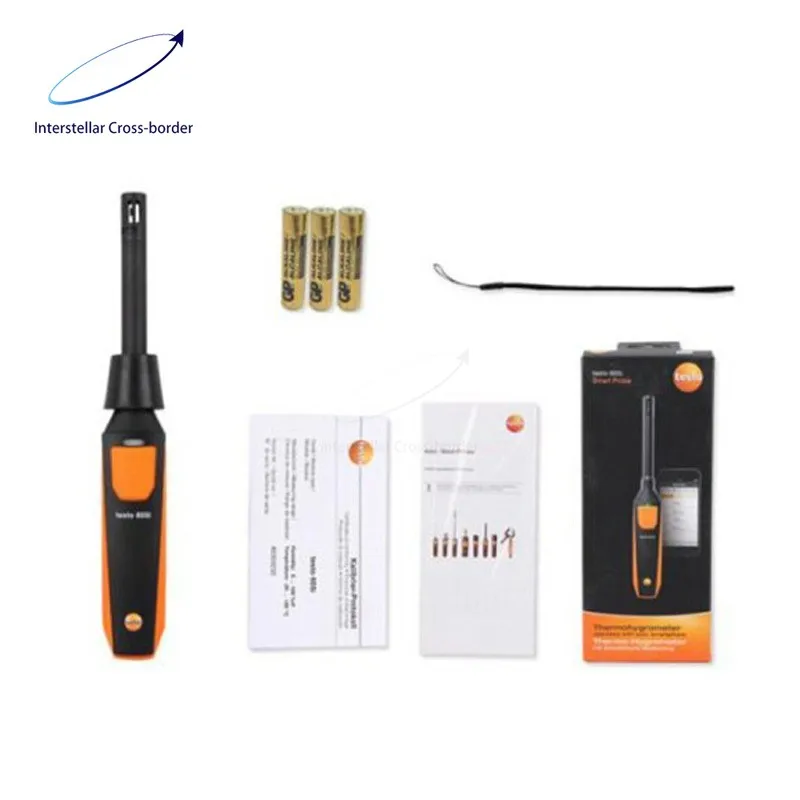 

Портативный цифровой измеритель температуры и влажности Testo605i с Bluetooth, высокоточный гигрометр для систем ОВКВ, считыватель точки росы и влажной температуры