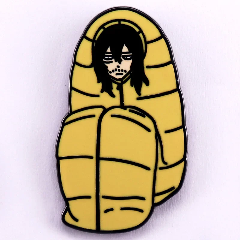 Shota Aizawa-Sleeping Bag Enamel Pin Anime Character Badge Jewelry