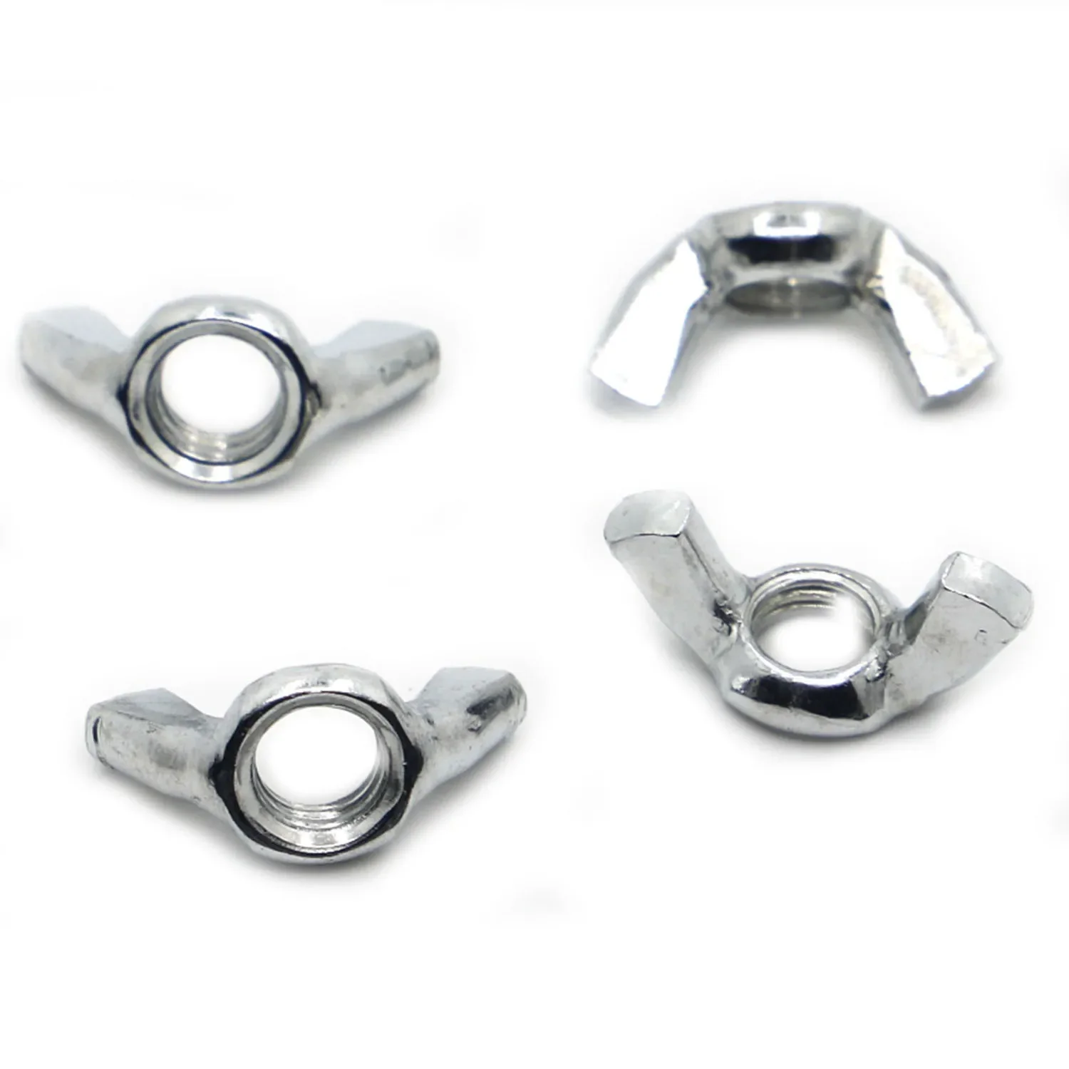 5/10pcs M3 M4 M5 M6 M8 M10 M12 Zinc-plated Carbon Steel Hand Tighten Nut Butterfly Nuts Wing Nuts DIN315