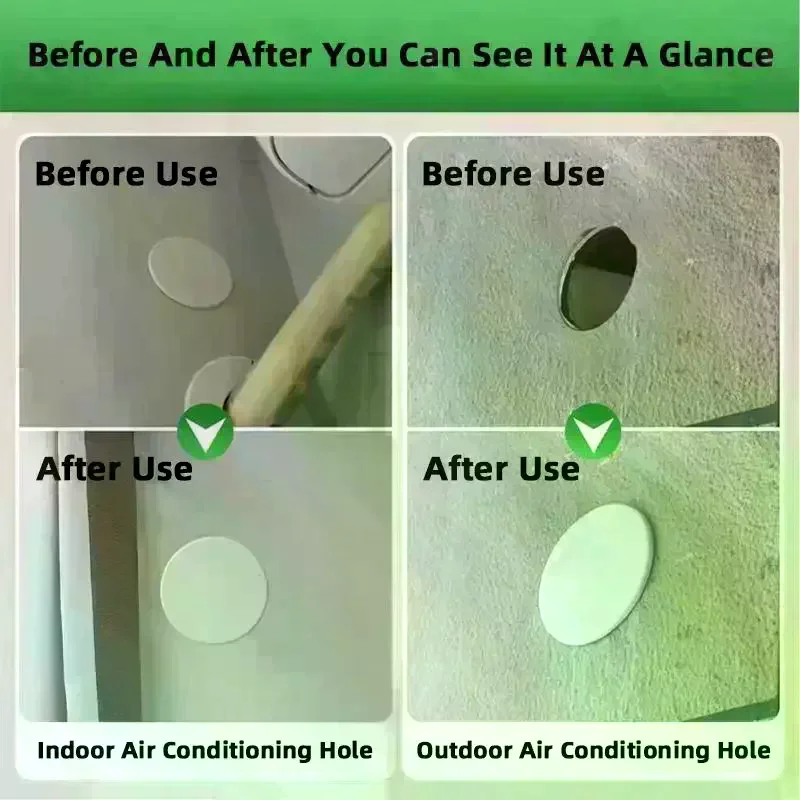 Pipe Cover Flue Sealing Hole Plugging Air Conditioning Vent Sealing Air Conditioning Hole Decorative Cover Durable