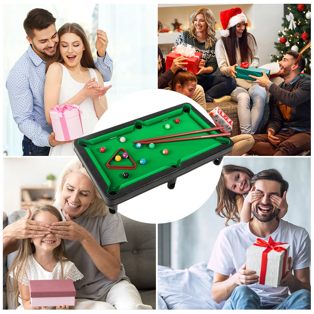 

Миниатюрная настольная игра в снукер с 2 палочками и шариками, портативная, для снятия стресса, для дома и офиса