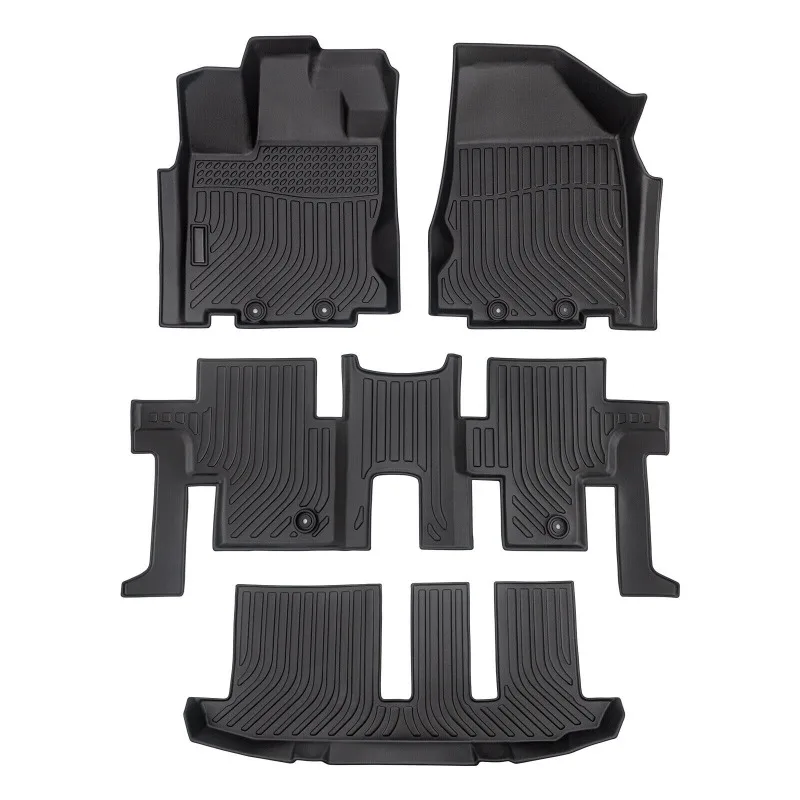 

US Car Floor Mats for 2013-2021 Nissan Pathfinder All-Weather TPE Rubber Floor Mats